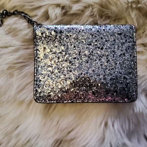 Coach Handbags - AUTHENTIC Coach Glitter Key Chain Wallet NWOT